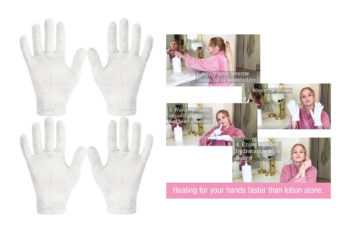 1. Eurow Cotton Cosmetic Moisturizing Therapeutic Gloves