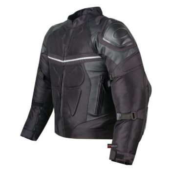 Mesh and Pro Leather Motorcycle Waterproof Jacket