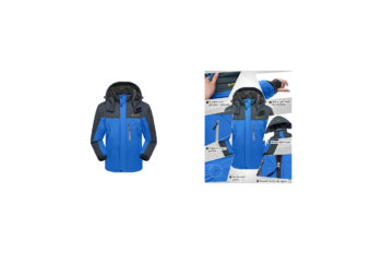 2. Ubon Men’s Waterproof Windproof Fleece Ski Jacket