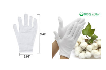 8. Jaciya Moisturizing Gloves Jaciya 10 Pairs Cotton Hand Spa Gloves