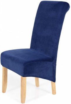 4. Smiry Stretch Velvet Dining Chair Covers