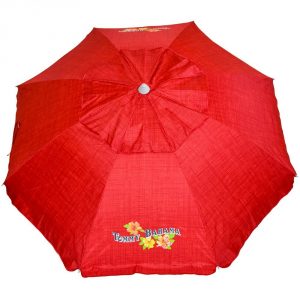 5. Tommy Bahama Sand Anchor Beach Umbrella (Apple Red)