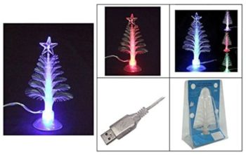 #7. Colorful Christmas Tree Mini USB Christmas Tree
