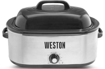 7. Weston 03-4100-W 22 Quart Roaster Oven, Stainless Steel